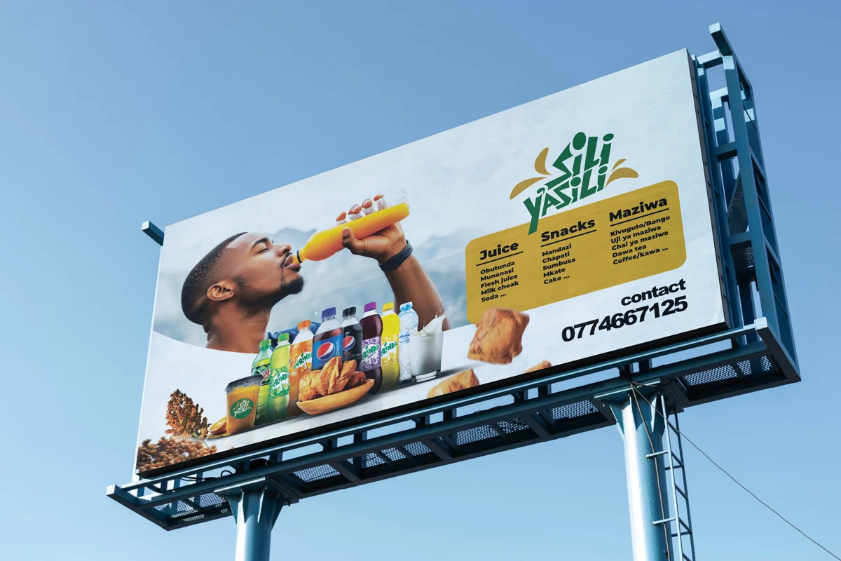 Sili Y'asili billboard advertising mockup